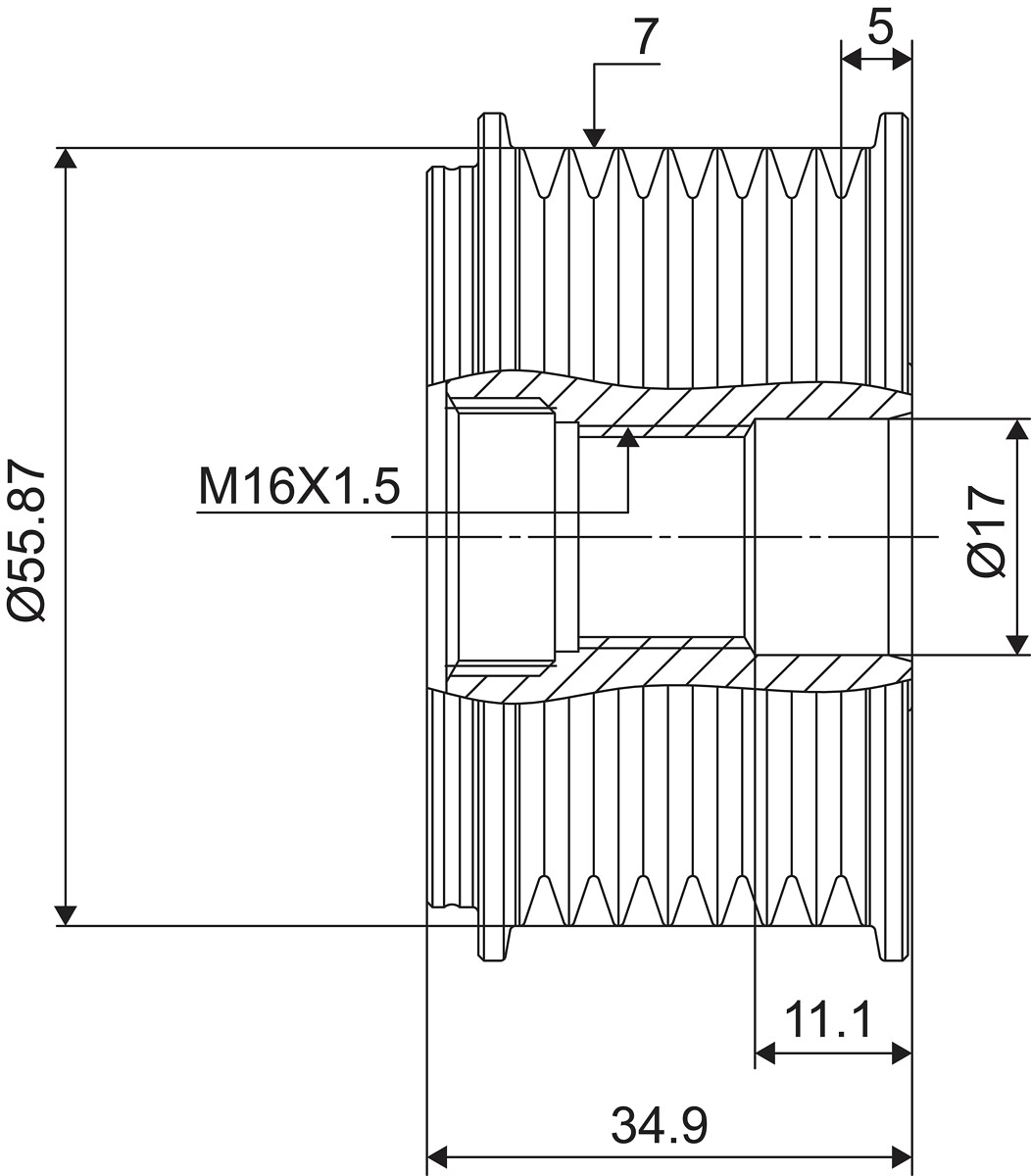 DISPOSITIVO RUOTA LIBERA ALTERNATORE